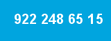 922 248 65 15 922 248 65 15